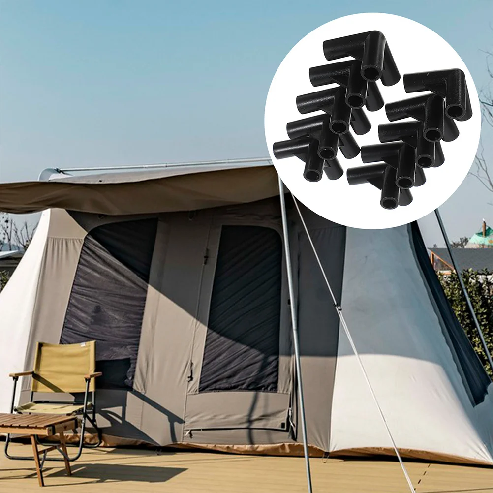 

25Pcs Canopy Replacement Parts Rugged 3 Way Plastic Connector 8.5mm Tent Frame Corner Joint for Outdoor Shelter Garden Pergola