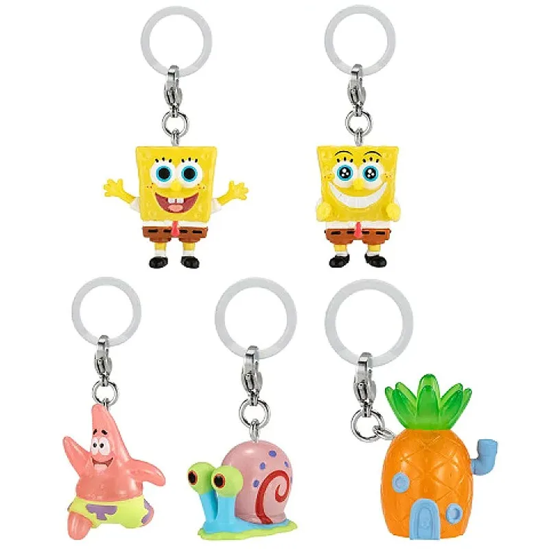 Bandai Original 5Pcs Gashapon Patrick Star SpongeBob SquarePants Figurka anime Zabawki dla dzieci Prezent Kolekcjonerskie ozdoby modelarskie