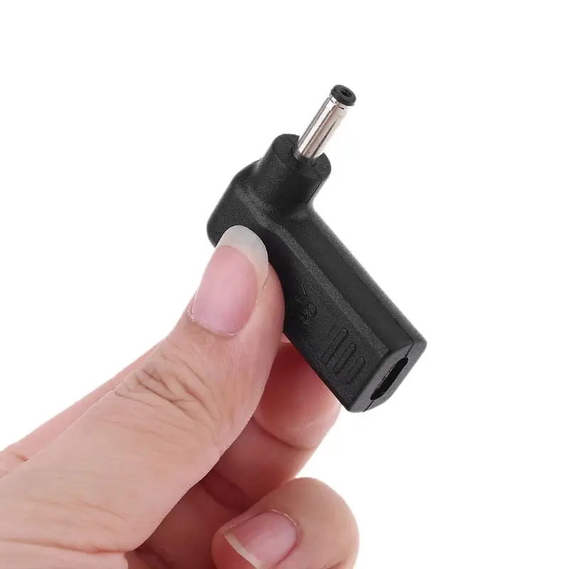 F3KE Type-C Female to 4.0x1.35mm Male Plug Adapter 90 Degree for DC Power Converter for Zenbook UX21A UX31A UX32A