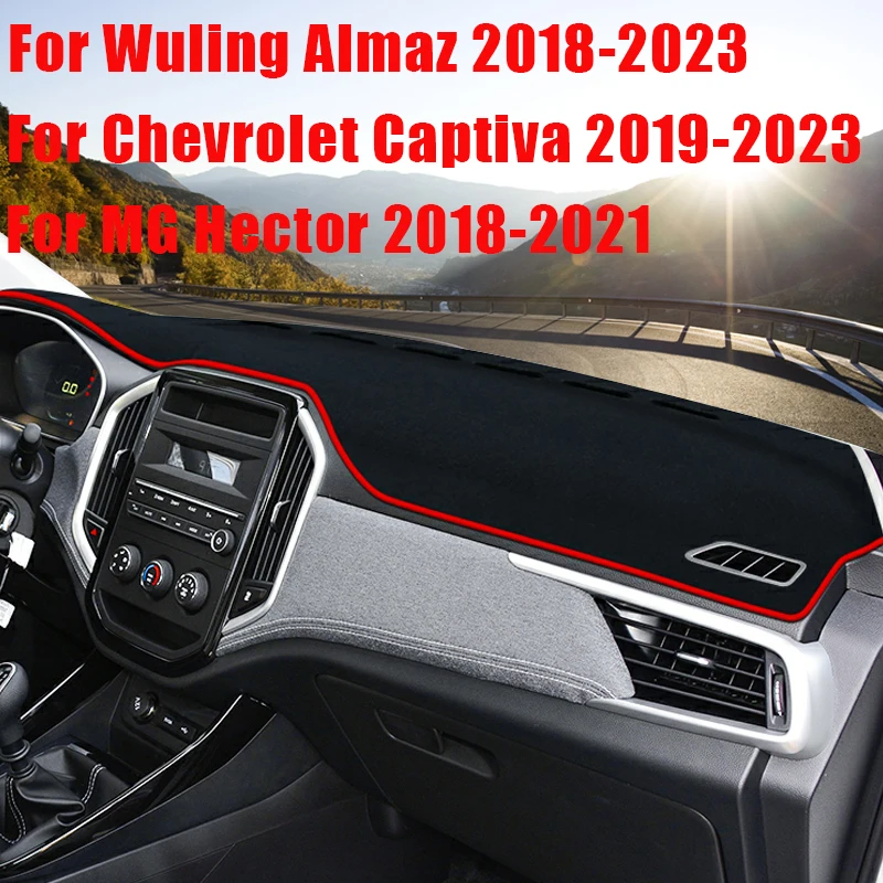 

Car Dashboard Cover Sun Shade Mats Anti-UV Carpets For Wuling Almaz Chevrolet Captiva MG Hector 2018 2019 2020 2021 2022 2023