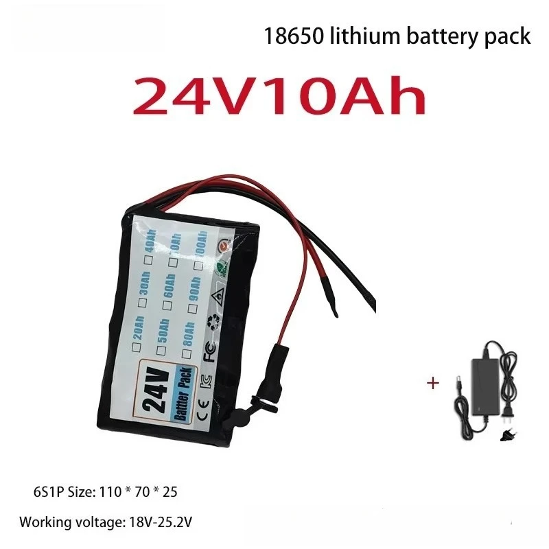 

Литиевая батарея 24В 10Ач (6S1P) для БПЛА/электроинструментов/оборудования для накопления энергии, специализированный источник питания