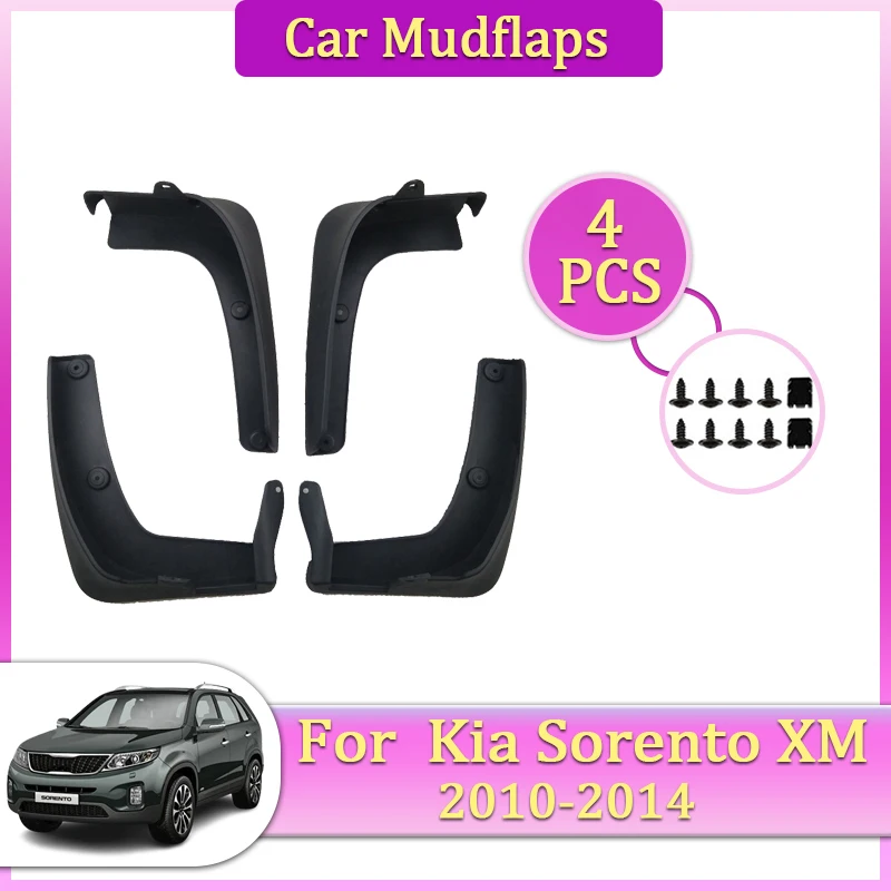 

Car Mudguards Parts For Kia Sorento XM MK2 2010~2013 2014 Front Rear Wheel Mudflap Fender Flare Cover Guard Auto Mud Accessories
