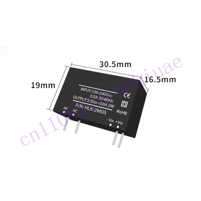 HLK-2M03 HLK-2M05 HLK-2M09 HLK-2M12 HLK-2M15 HLK-2M24 AC‑DC модуль питания 5 шт.