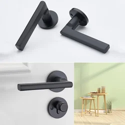 Safe and Economical Bathroom Door Handle Lock, Easy To Install Key, Suitable for Quiet Use in Family Bedrooms As An Accessory