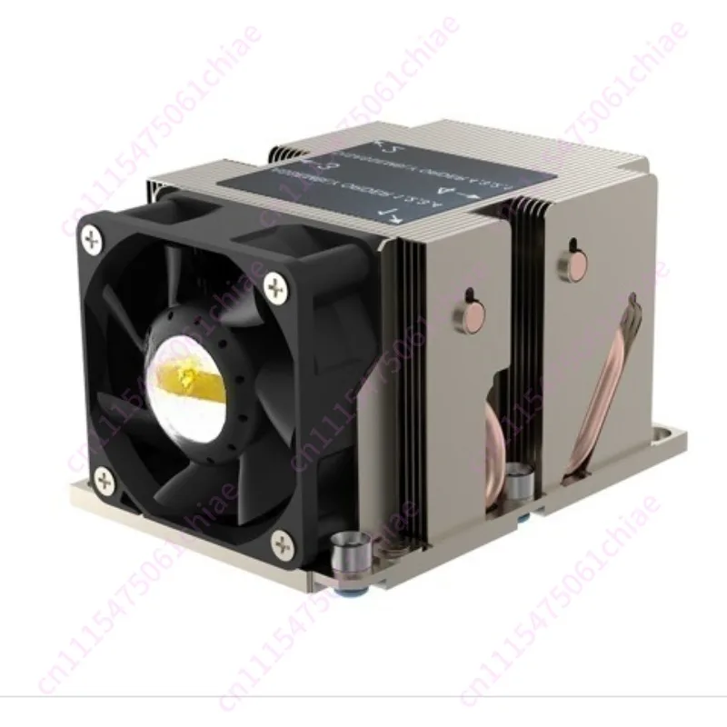 Radiateur 2U 3647, ventilateur CPU à trou rectangulaire, ventilateur à contrôle de température haute vitesse, 3 tubes de cuivre, 4 tubes de cuivre