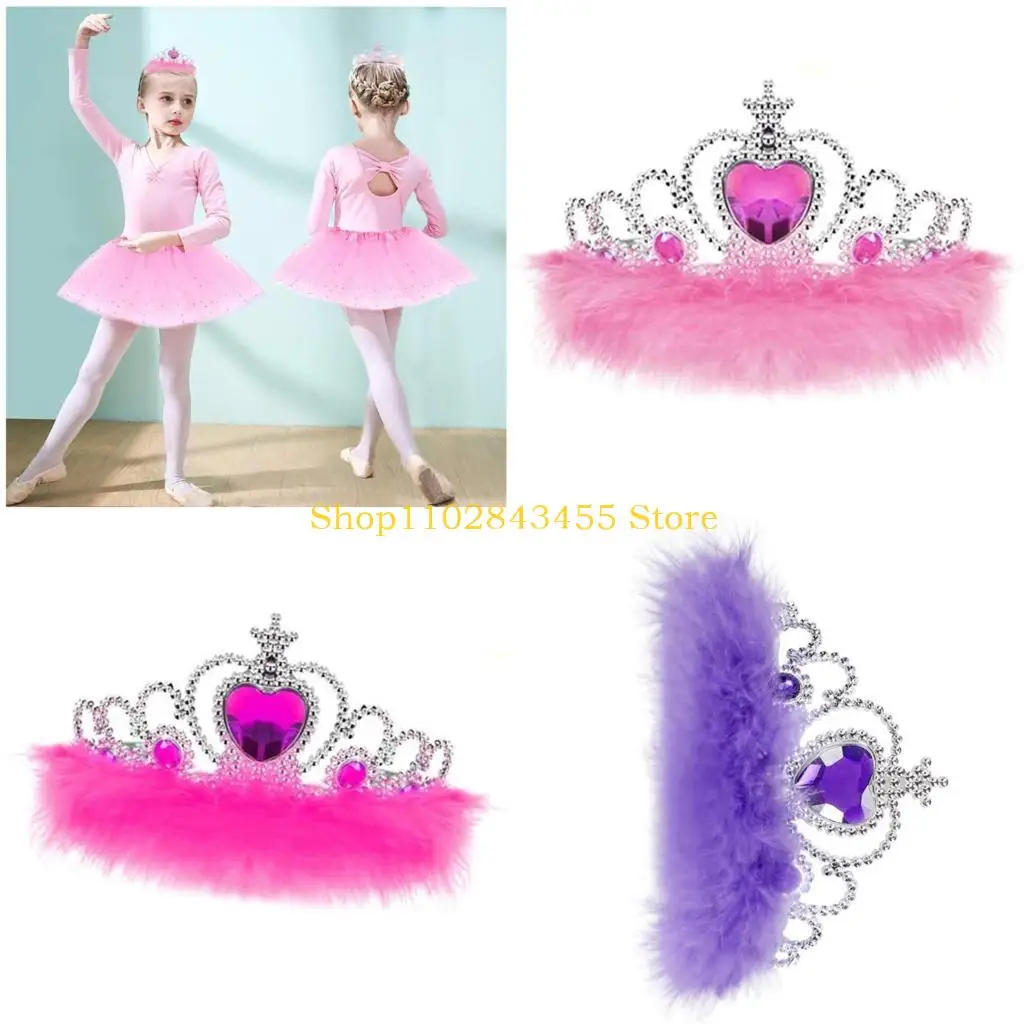 49MC Glistening Headbands for Girls Princess Cosplay Hairband Fairy Birthday Party Hair Hoop Wedding Flower Girl