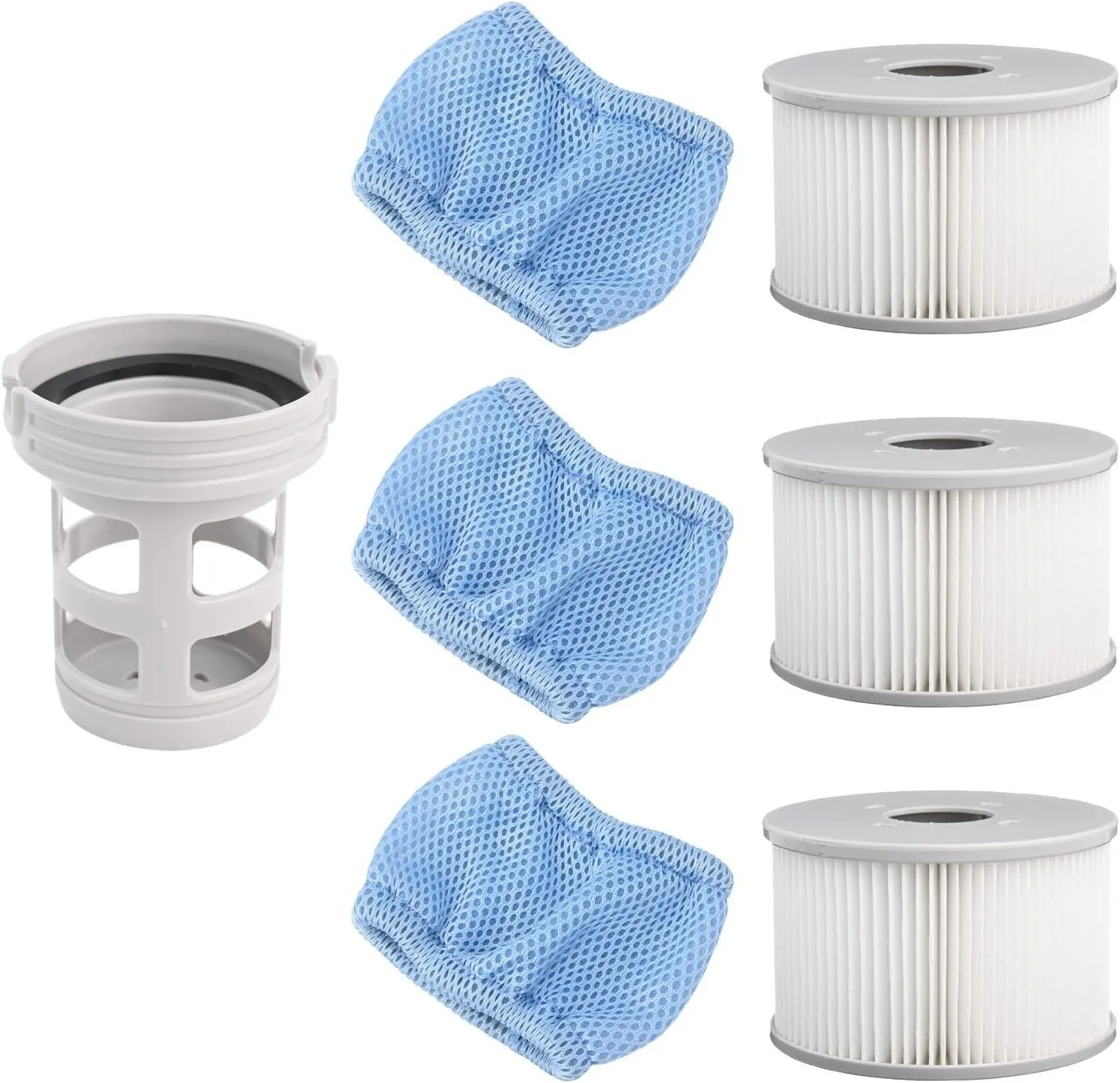 Accesorios de spa para bañera de hidromasaje para Mspa, incluidos adaptadores de base atornillados, filtros inflables para piscina de spa, filtros para piscina tipo Wave Spa