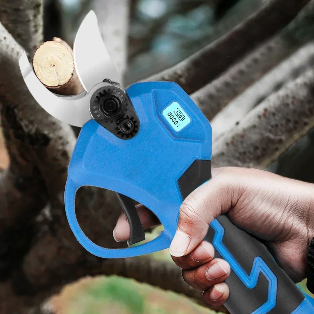 

A For 30mm Brushless Electric Pruner Shear 2 Gears Efficient Cordless Garden Fruit Tree Electric Branches Cutter For Makita 18V