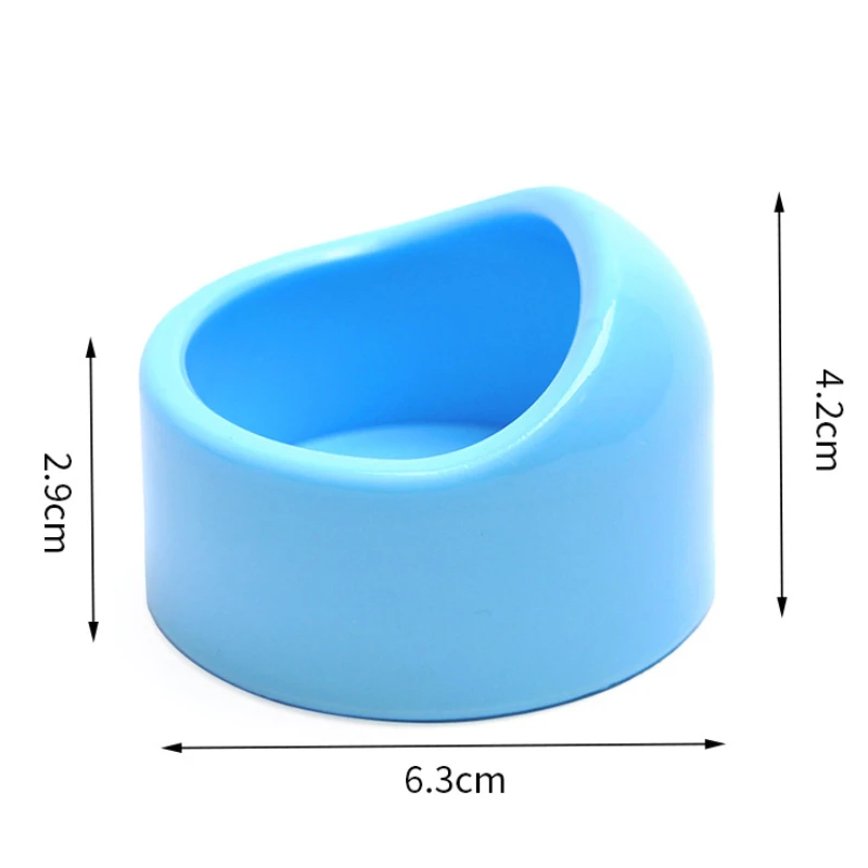 Imitation Ceramic Anti-Planing Pet Food Bowl, Hamster Food Bowl Thickened ABS Bird Feeding Bowl Small Pet Supplies