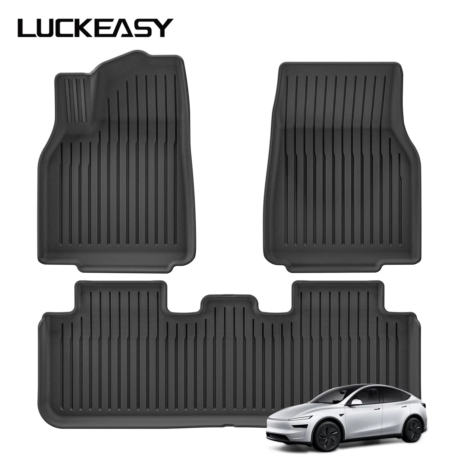 

for Tesla Model Y Juniper 2025 Car Floor Mats Protective Mat Interior Accessories TPE Waterproof 5 Seat Foot Pads