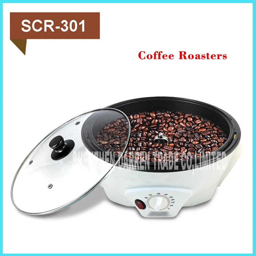 

SCR-301 220V Coffee Roasters household durable coffee bean roaster Coffee high temperature resistant PP Capacity 1500g