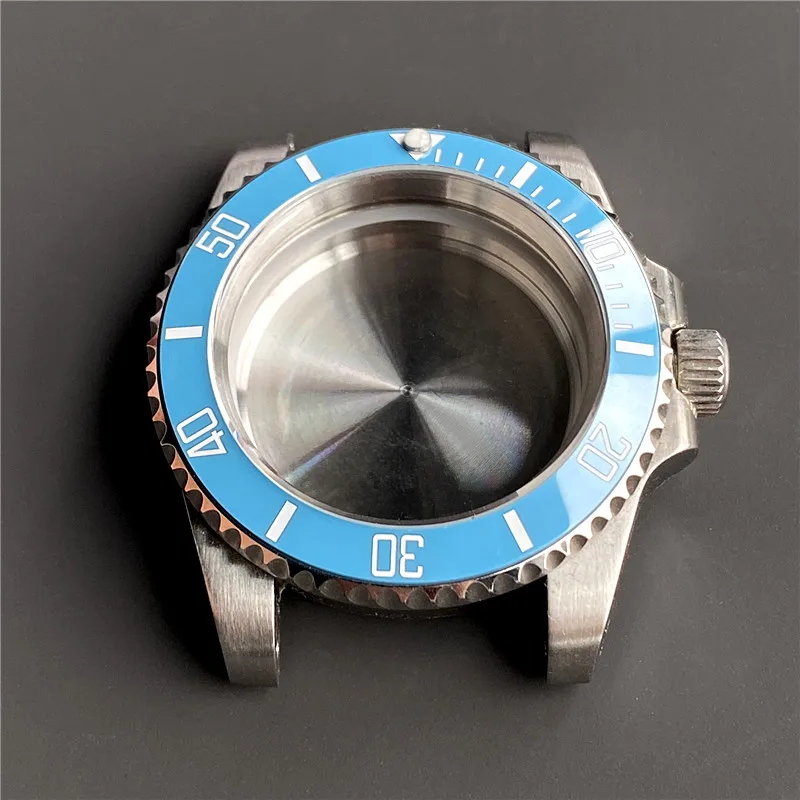 38mm 007 sub turquoise Light Blue Ceramic Watch Bezel Insert Case For Diving NH35 NH36 Movement Seiko SKX007 ring Replacement