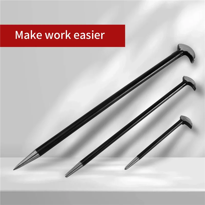 

A34R Rolling Head Pry Bar Set Ladies Foot Mechanical Pry Bar,Car Pry Bar,Heel Lever 6 Inches 12 Inches 16 Inches,6PCS