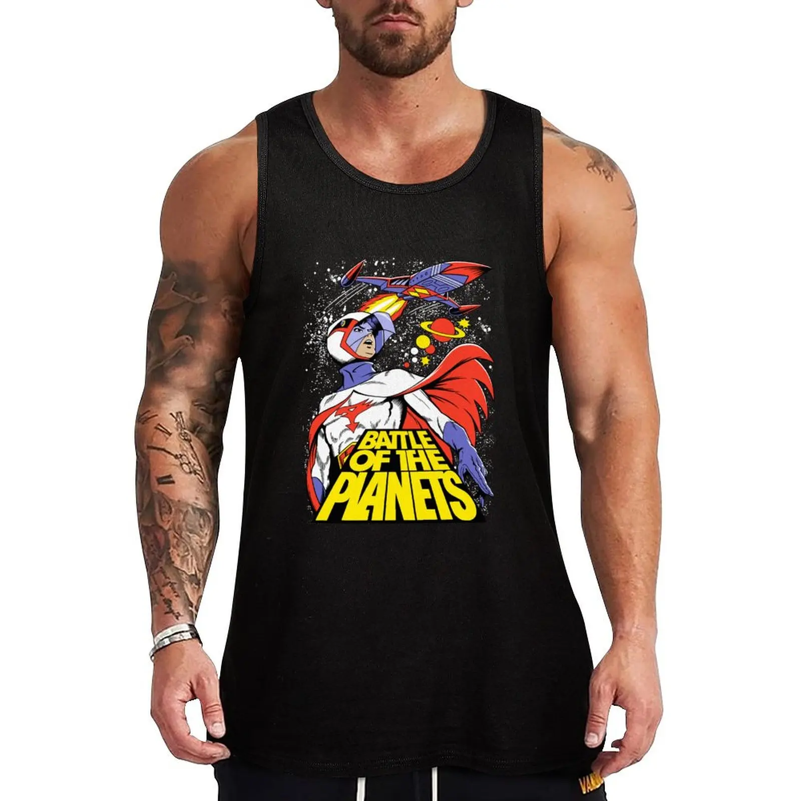 

BATTLE OF THE PLANETS! Essential Tank Top singlets for men bodybuilding t-shirt Vests