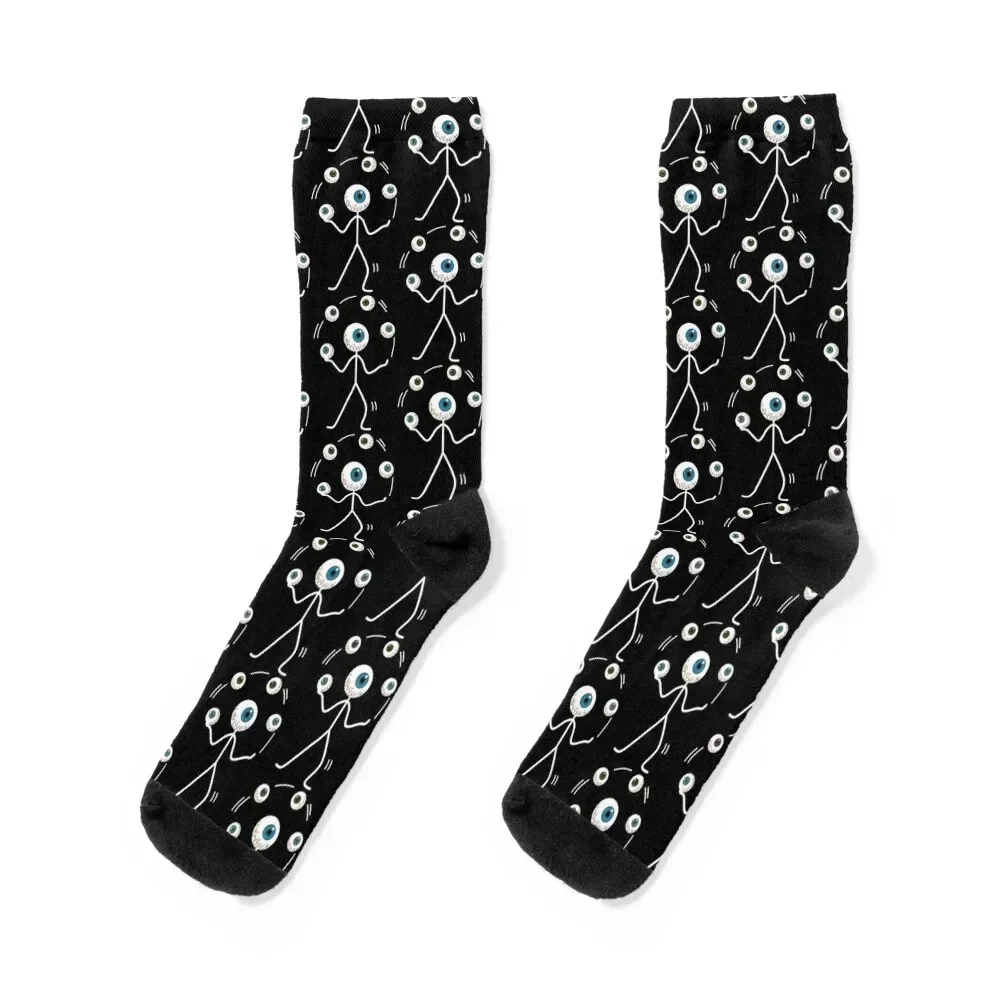 

Stickman / An Eyeball Stickman Is Juggling Eyeballs. Socks loose bright garter cartoon valentine gift ideas Woman Socks Men's