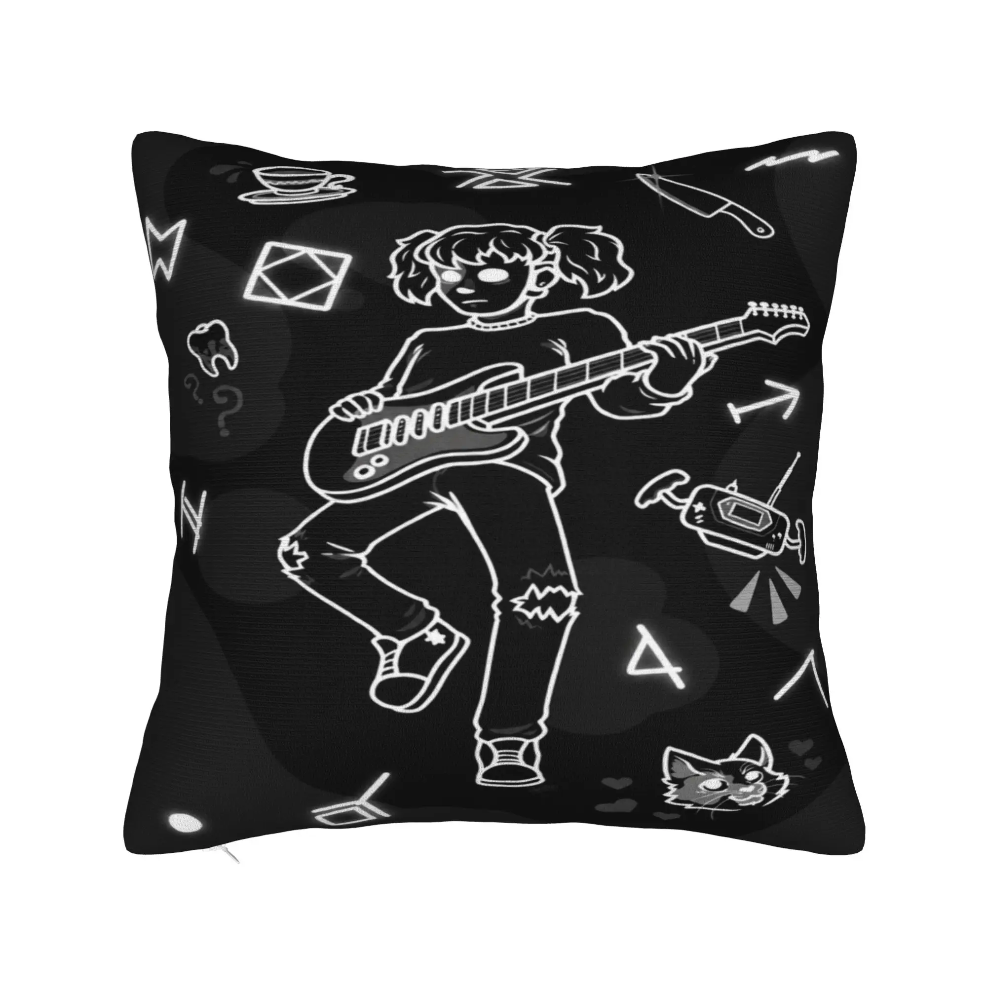  Sally Face Sal Fisher Indie Pillowcases Merch Soft Cushion Cover  Pillow Covers Chair Decor Square Multi Size