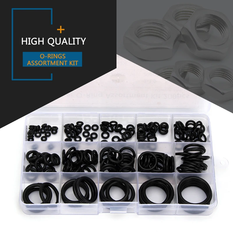 150PCS PCP Paintball Airsoft NBR Rubber Gasket Replacements Sealing O-rings Kit OD 6-30mm Millimeters CS 1.5mm 1.9mm 2.4mm 3.1mm