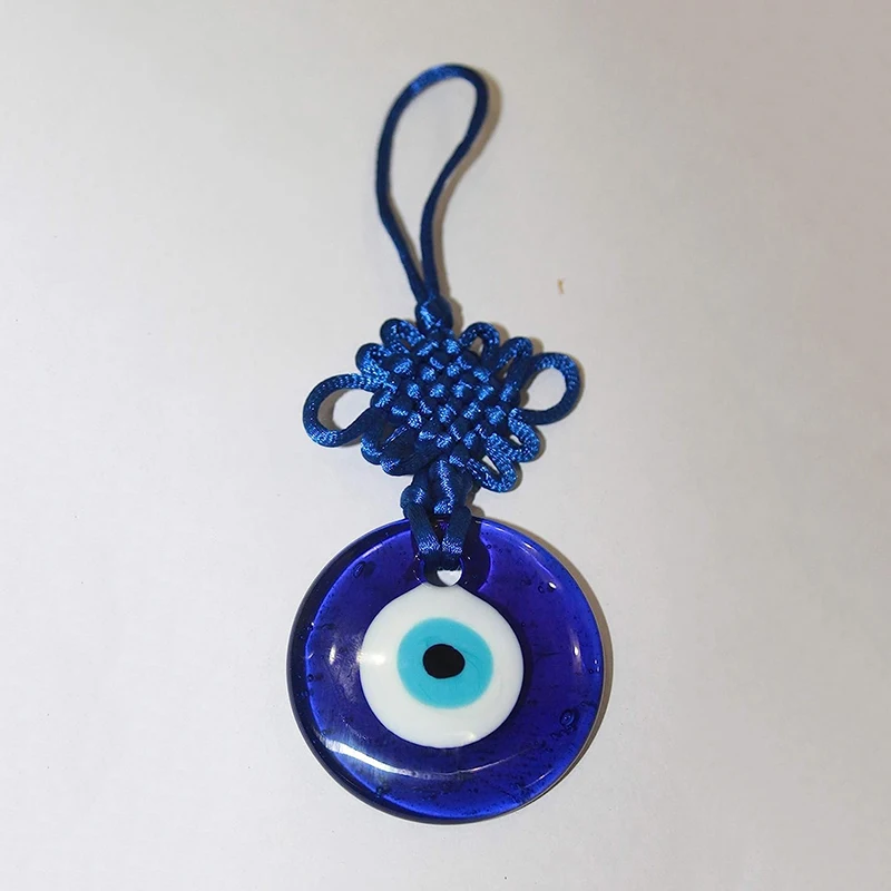 Evil Eye Wall Hanging Evil Eye Glass Turkish Eye Colorful Bead Nazar House Protection Macrame Decor Rearview Mirror Pendant Gift