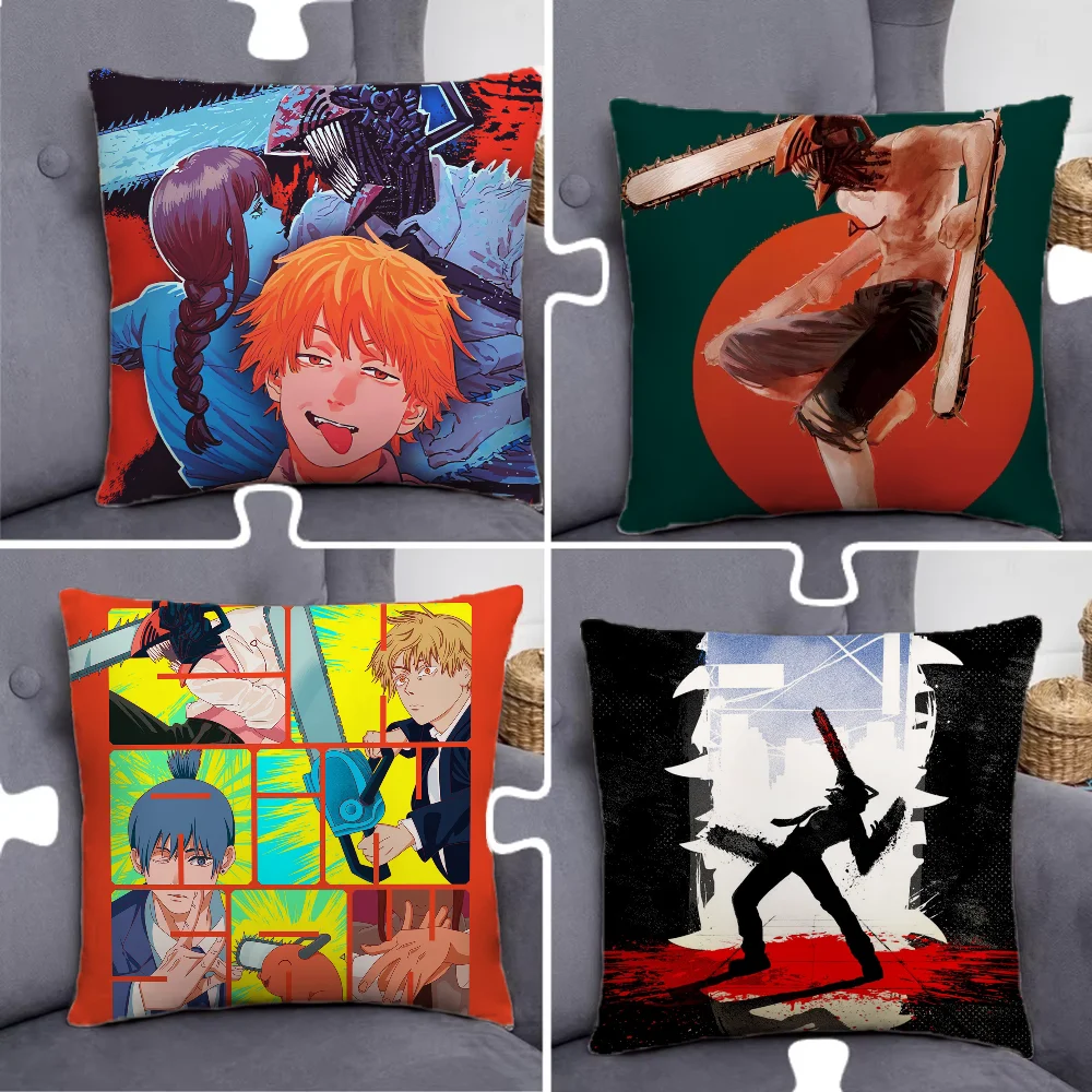 

Anime C-Chainsaw Man Pillow Case Pillowcase Home Sofa Cushions Car Cushions Pillowcover Office Pillowshell Pillow