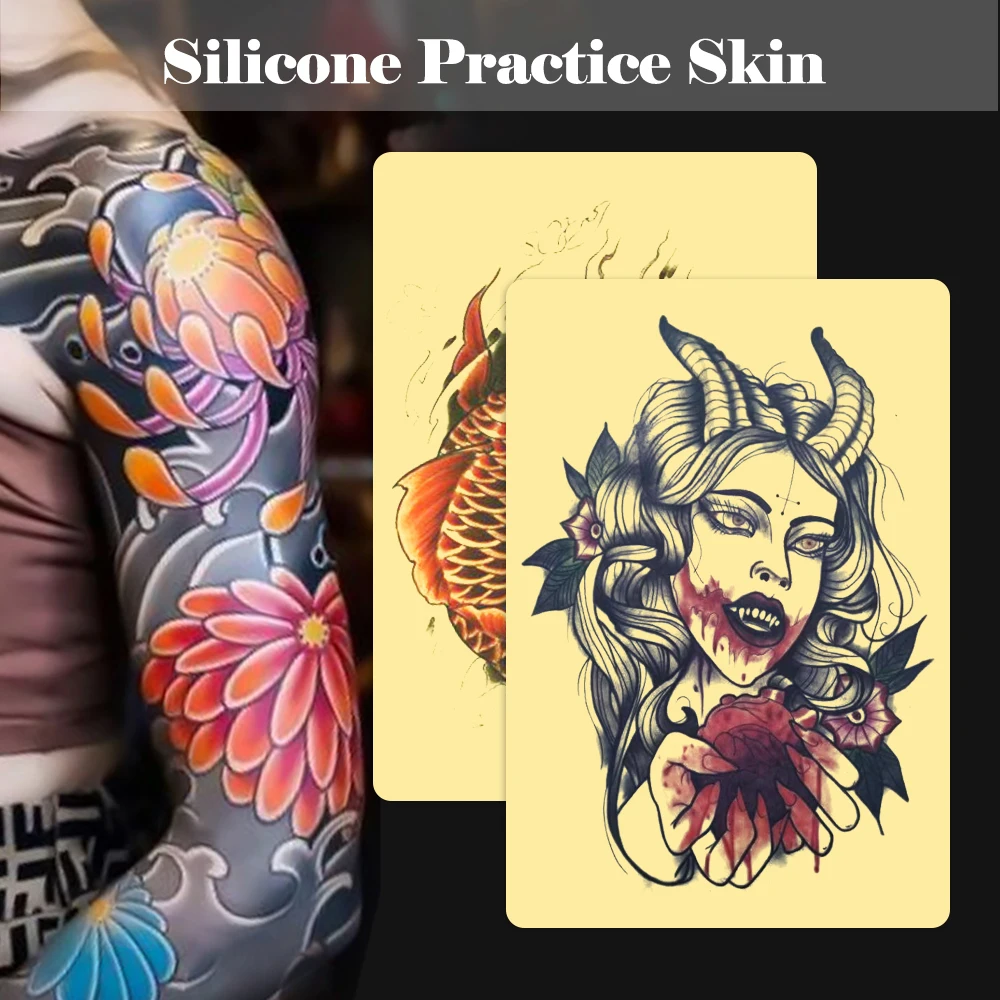 

3 мм толщиной Практика татуировки Искусственная кожа Двусторонняя пустая татуировка Практика кожи Большой размер Перманентный макияж Инструмент из искусственной кожи