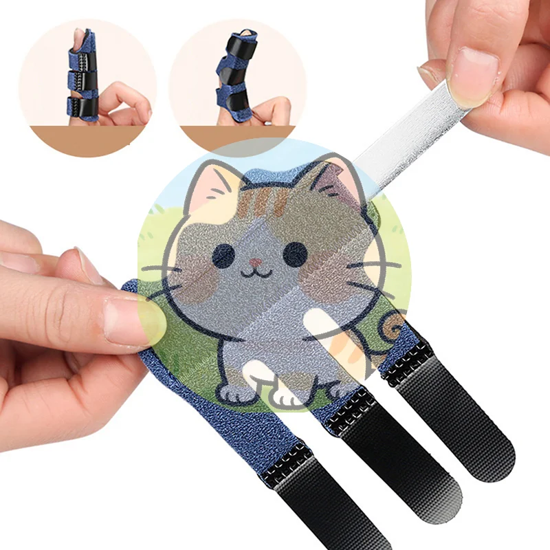 *1PC Pain Relief Trigger Finger Fixing Splint Straighten Brace Adjustable Dislocation Fracture Finger Splint Corrector Support