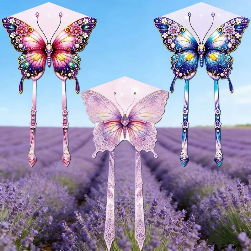 New Butterfly kite flying string line weifang nylon kites toy for adults kites wheel dinosaur kites foil volantines plane kites