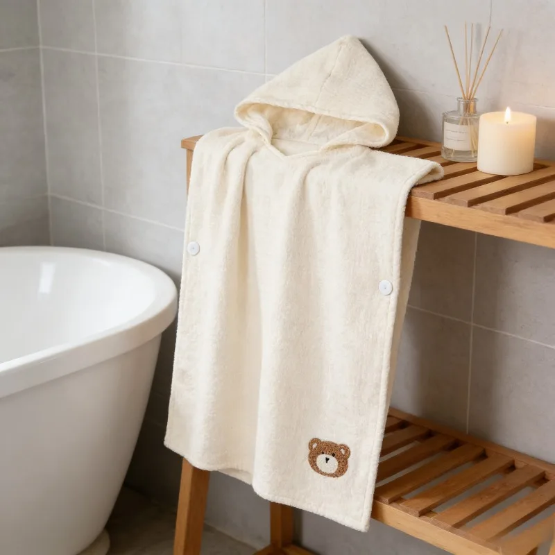 new-4-layer-gauze-kids-wearable-hooded-towel-cotton-bathrobe-swim-beach-cape