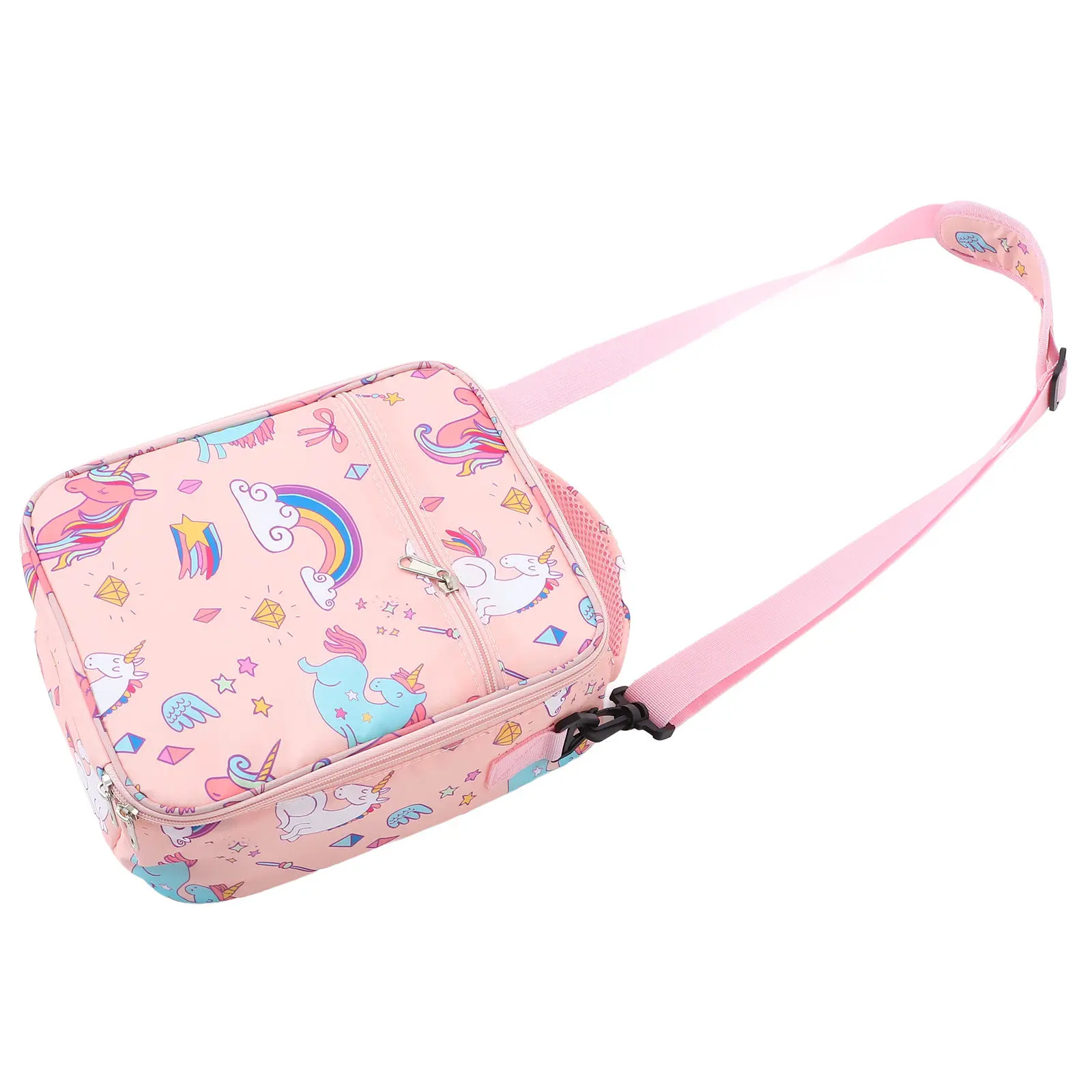 

1pc Print Insulated Lunch Bag Oxford Cloth Portable Tote For Teen Girls Women Kids Bento Box Heat Preservation Bag