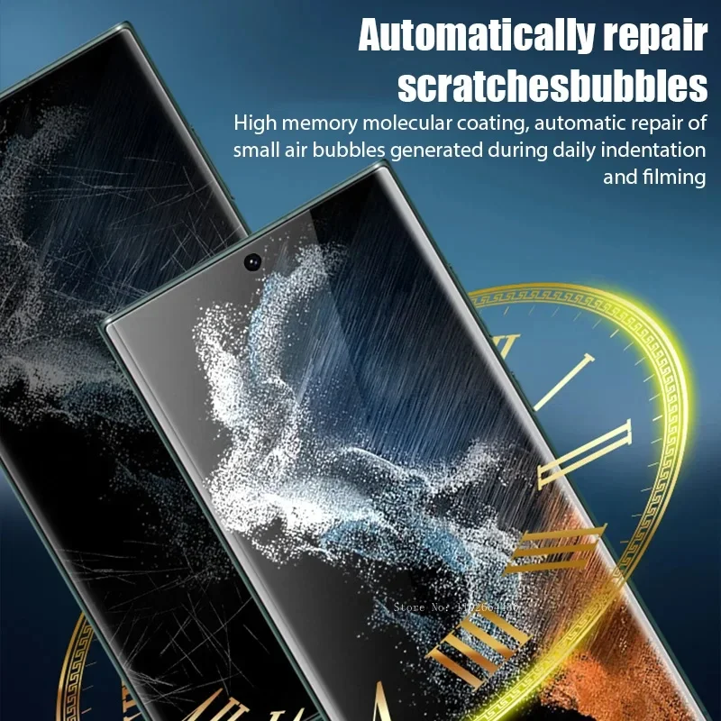 4PcsEdge Fitting Hydrogel Film for Samsung Galaxy S24 S20 S23 S22 S21 Plus Ultra FE for Note 10 8 20 9 A53 A51 A52 Not Glass