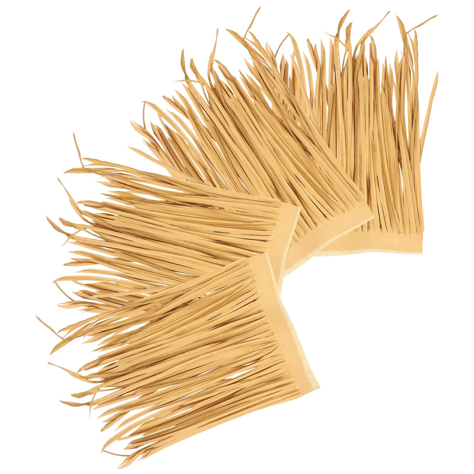 

4Pcs Artificial Thatch Roof Straw Roof Simulation Decorative Garden Hut Lawn Cover Fireproof DIY Landscaping Decor