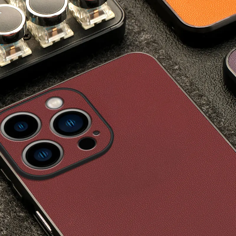 Luxuriöse Benbo-Leder-Handyhülle für iPhone 11 12 13 14 15 16 Plus 17 e Pro Max Air Modische Stoßfeste Rückseite Fundas – Detail 12