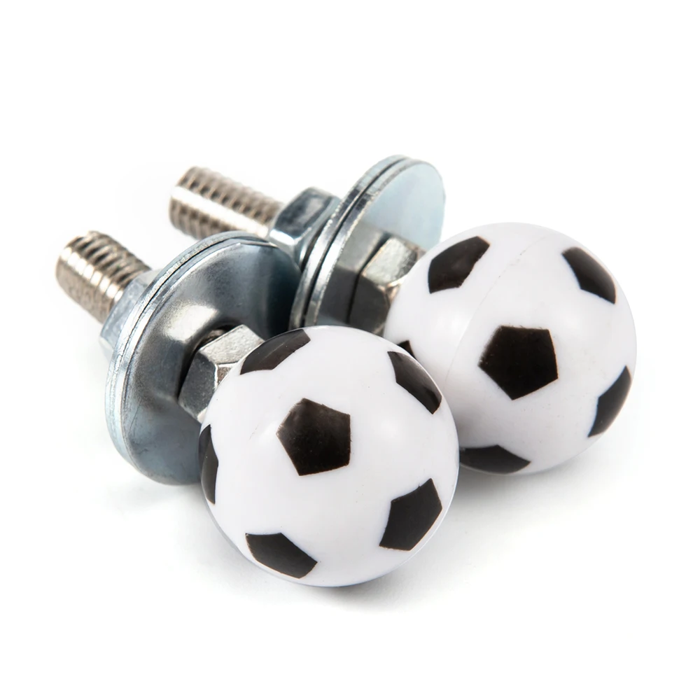 Motorcycle License Plate Frame Bolt Screws Soccer Eye Decor Truck Fastener Cap Car License Plate Frame Bolts Screw for Any 6mm