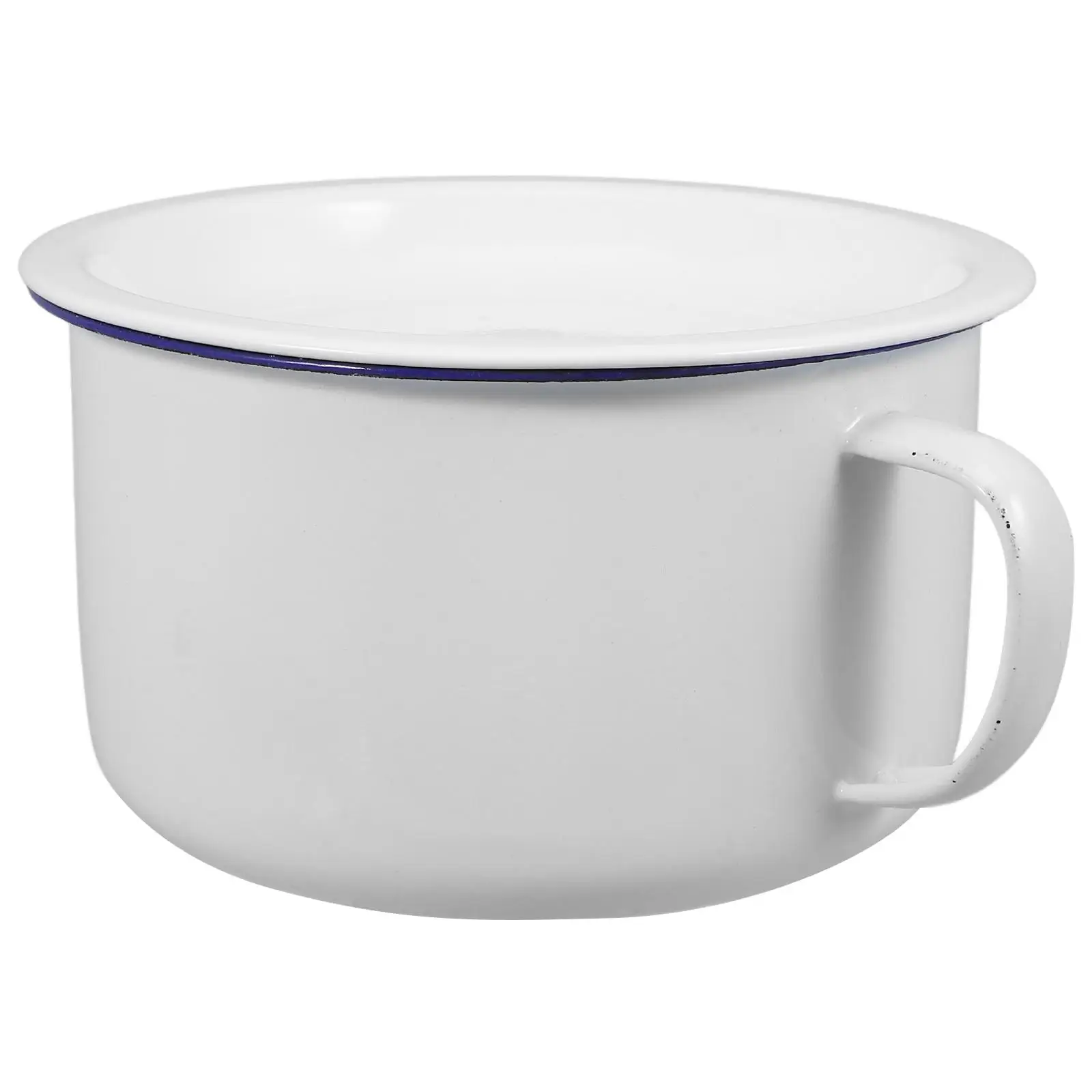 

Эмалированная миска для лапши, ретро-контейнер для супа, толстое дно, большая емкость, дизайн крышки, кухонная посуда, миски для рамен, мгновенные миски