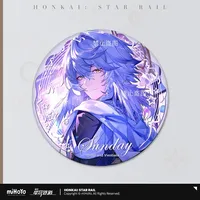 2025 Anime Game Honkai: Star Rail Badge Sunday 75mm Double Flash Baji Brooch Exquisite Goods Backpack Charm Accessories Gift
