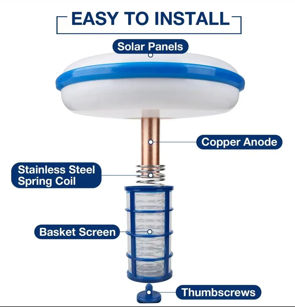 Zwembad Solar Ionisator Solar Pool Purifier Solar Piscina Cleaner