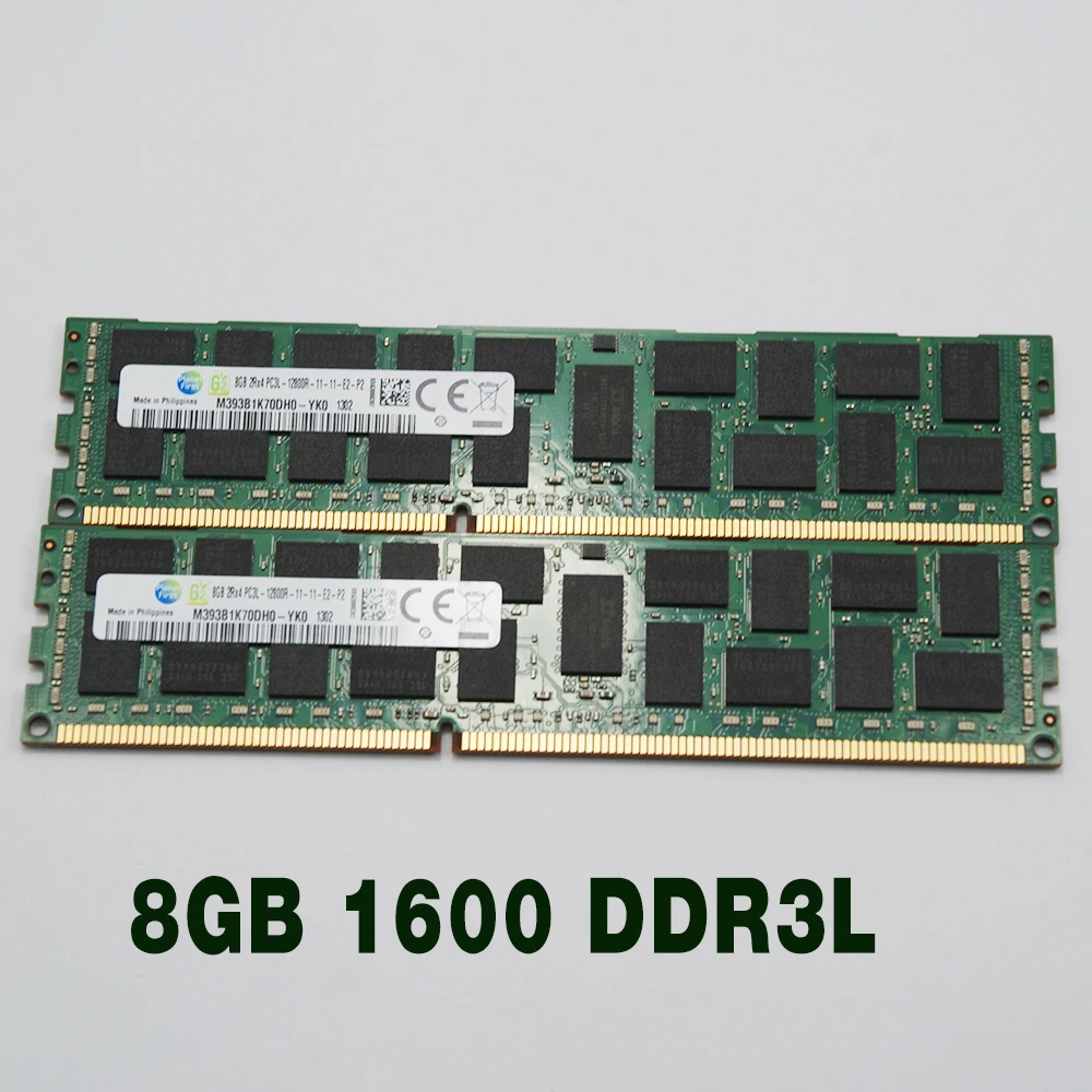 1pcs M393B1K70DH0-YK0 For Samsung RAM 8GB 2RX4 PC3L-12800R Server Memory 8GB 1600 DDR3L M393B1K70DH0-YH9 1333 M393B1G73QH0-YK0