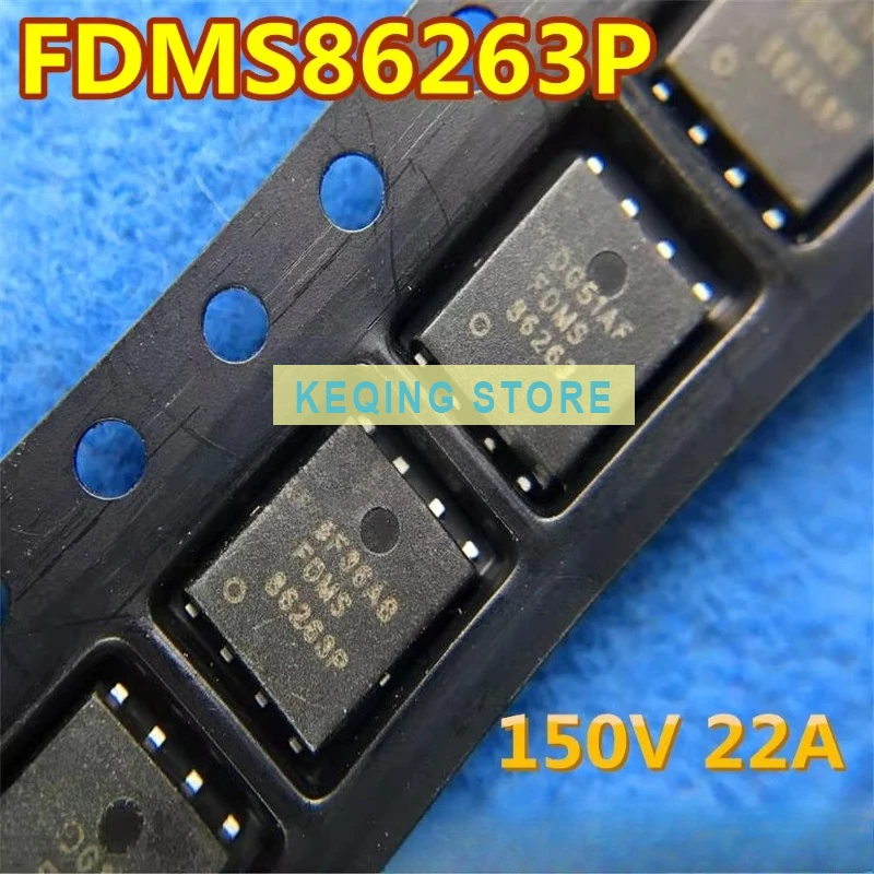 10PCS Used+Not NEW+Send after Measure FDMS86263P Field Effect Transistor (MOSFET) P-Channel 150V 22A