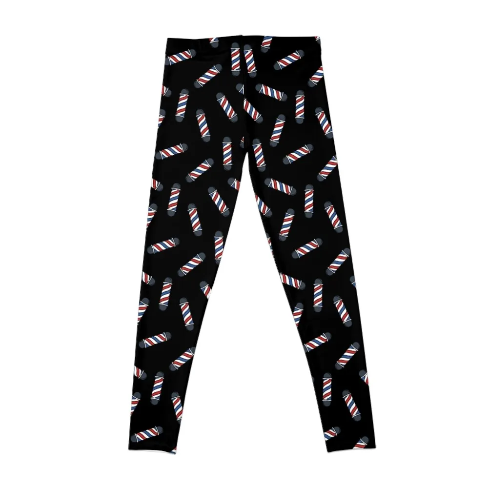 barber pole seamless doodle pattern Leggings legging push up Female legging pants Womens Leggings