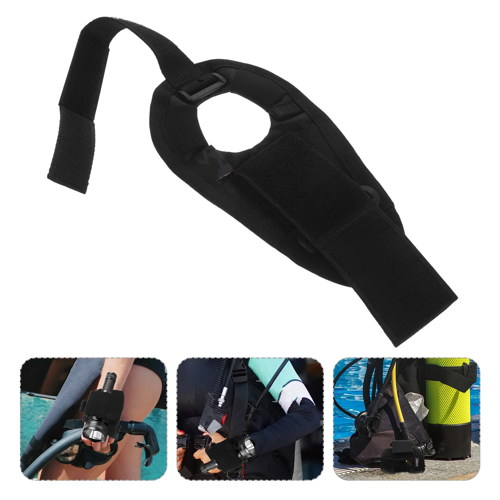 

Scuba Diving Flashlight Strap Adjustable Comfortable Wrist Holder Underwater Light Holder Diving Gear Accessories