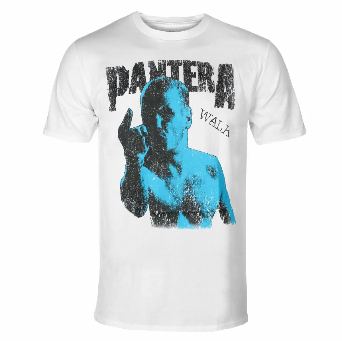Pantera Walk Distressed Pattern Printing Summer Fashion T-Shirt Men Women Cotton T-shirt Casual Street Classic Band T-shirt