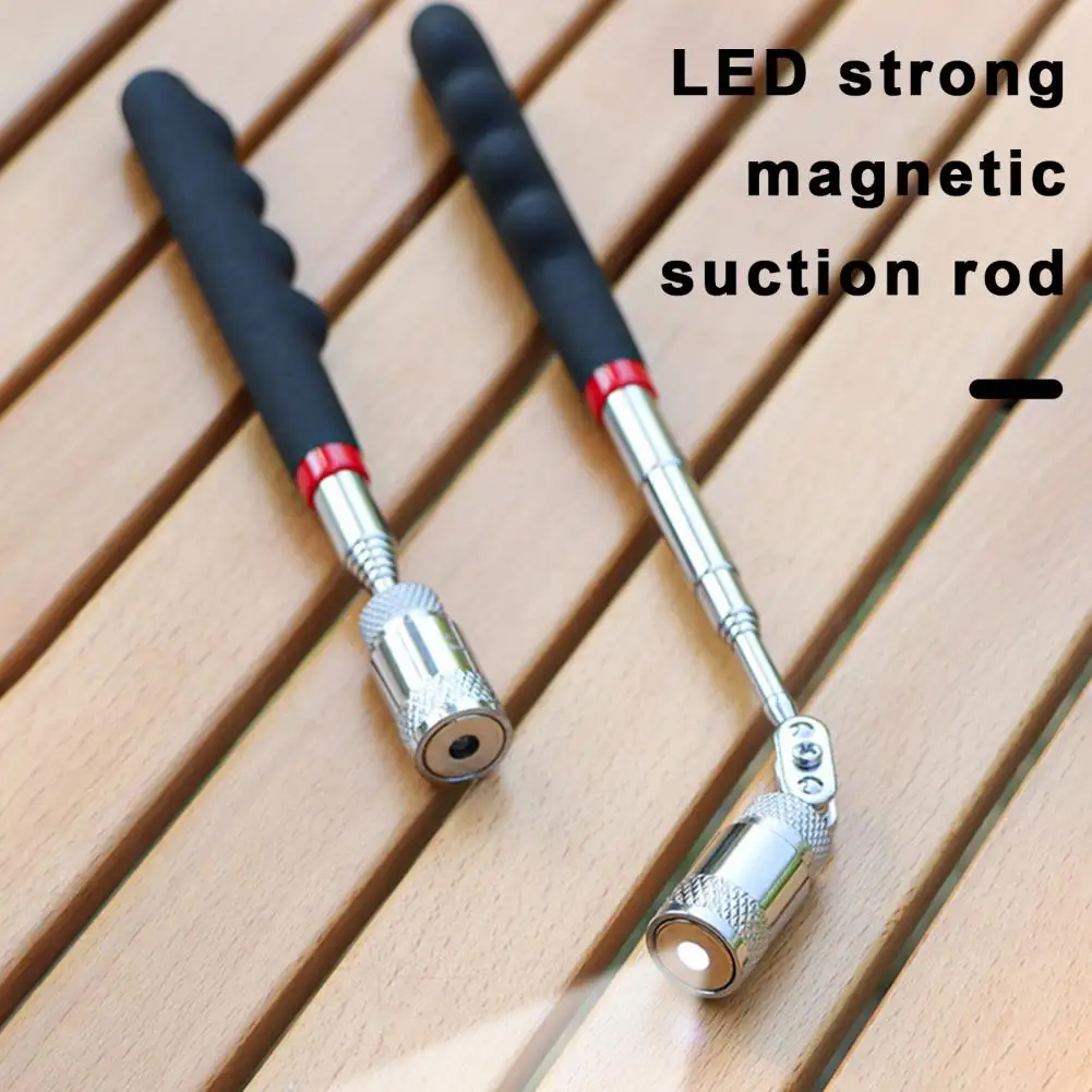 Magnet Pickup Tool Magnetic Telescopic Grabber Extendable Telescoping Magnetic Pickup Tool with Led Light Non-slip for Bolts