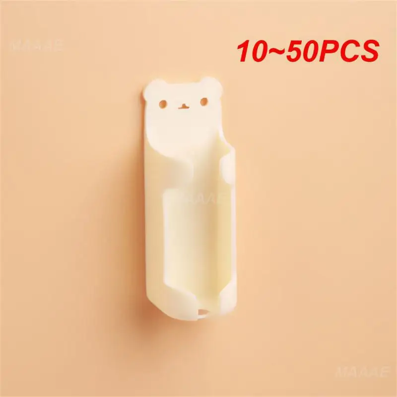 10~50PCS Cartoon Toothbrush Holder Easy To Bear Such A Weight Not Damaging The Wall Surface Will Not Drop During Use