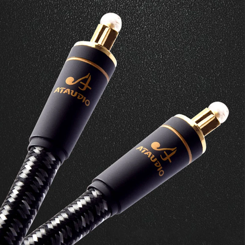 Gold-plated Audiophile Fiber Audio Cable Digital Spdif Signal Line HiFi Fiber Optic Cable