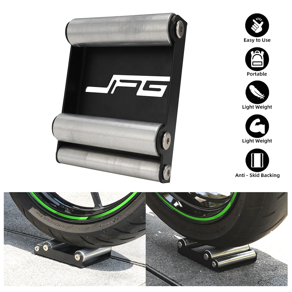 

Универсальная подставка для чистки шин мотоцикла, кронштейн для мытья шин, портативная цепь, прочный роликовый подъемник для рампа для KTM Kawasaki Suzuki