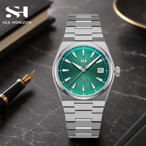 SH13 Men's Watch Automatic Mechanical Luxury Diver Watches for Men 38mm movement Miyota 9015 Sapphire Crystal Stainless Steel