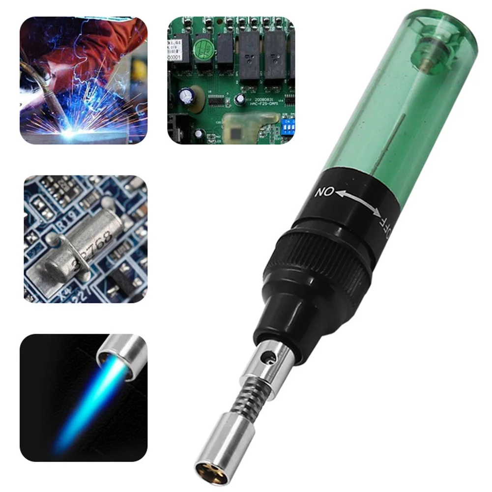 Portable Gas Soldering Iron Gas Blow Torch Gun Wireless Heating Tool Small Electric Blow Pen Torch Welding Tool Butane Solder