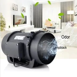 110V-240V Exhaust Fans Home Silent Inline Pipe Duct Fan Bathroom Extractor Ventilation Kitchen Toilet Wall Air Clean Ventilator