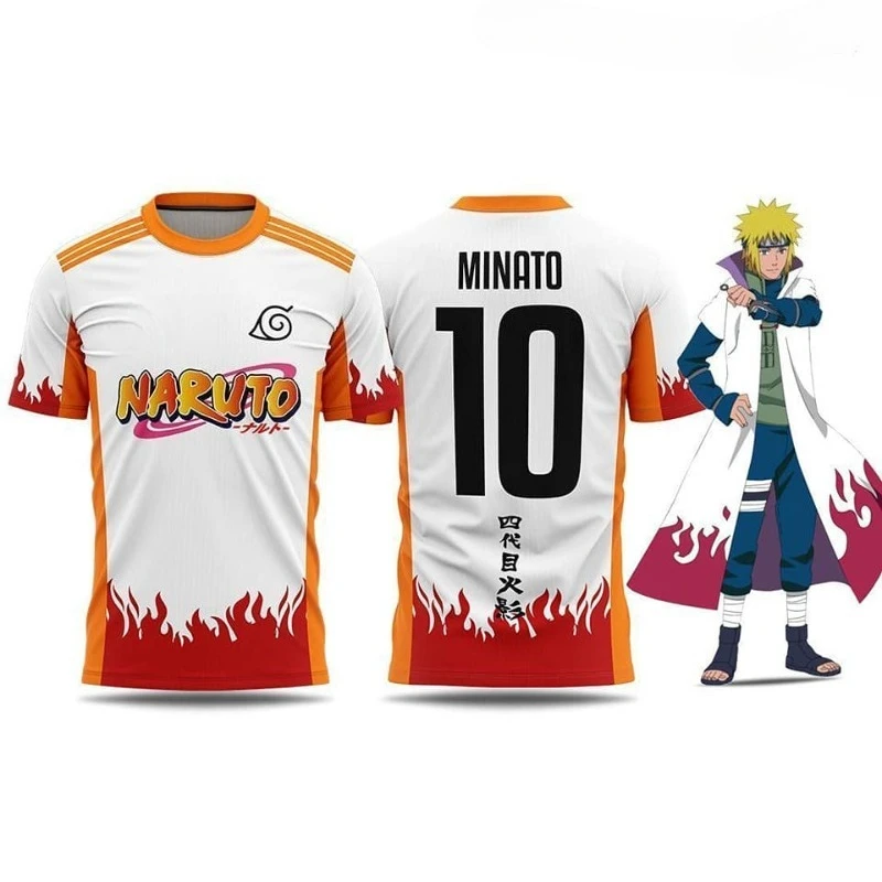 เสื้อยืดลายการ์ตูนนารูโตะ มินาโตะ นามิคาเสะ พิมพ์ลาย 3 มิติ สำหรับเด็กและผู้ใหญ่ สไตล์ลำลอง สตรีทแวร์ สำหรับแฟนอนิเมะ ต้องมี สวมใส่สบายทุกวัน