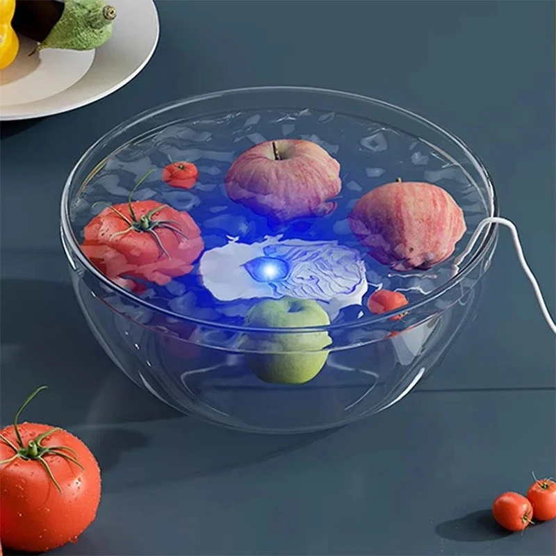 

High Frequency Mini Sonic Fruit Vegetable Washers Kitchen Deep Cleaning Tools for Efficient Meat and Produce Cleaning
