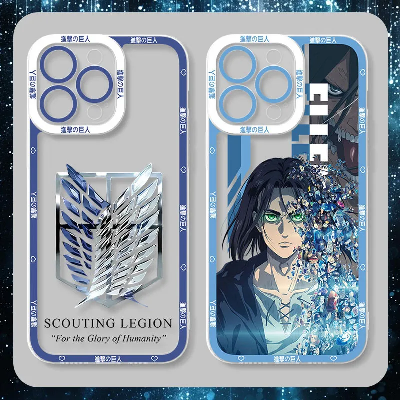 Anime Attack on Titan Eren Case For Xiaomi 13T 14T 12T 11T 10T 14 13 12 11 Lite 5G NE POCO F6 X6 Pro X3 NFC X5 X4 GT F3 F4 F5 M6